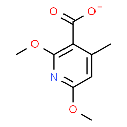 ChemSpider 2D Image | 2,6-Dimethoxy-4-methylnicotinate | C9H10NO4