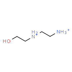 ChemSpider 2D Image | N-(2-Hydroxyethyl)-1,2-ethanediaminium | C4H14N2O