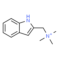 ChemSpider 2D Image | 1H-Indol-2-yl-N,N,N-trimethylmethanaminium | C12H17N2