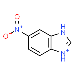 ChemSpider 2D Image | 6-Nitro-1H-benzimidazol-1-ium | C7H6N3O2