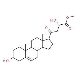 ChemSpider 2D Image | Methyl 2-hydroxy-4-(3-hydroxy-10,13-dimethyl-2,3,4,7,8,9,10,11,12,13,14,15,16,17-tetradecahydro-1H-cyclopenta[a]phenanthren-17-yl)-4-oxobutanoate | C24H36O5