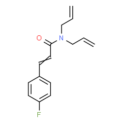 ChemSpider 2D Image | N,N-Diallyl-3-(4-fluorophenyl)acrylamide | C15H16FNO