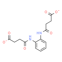ChemSpider 2D Image | 4,4'-(1,2-Phenylenediimino)bis(4-oxobutanoate) | C14H14N2O6