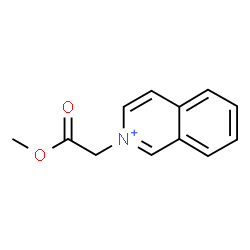 ChemSpider 2D Image | 2-(2-Methoxy-2-oxoethyl)isoquinolinium | C12H12NO2