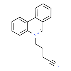ChemSpider 2D Image | 5-(3-Cyanopropyl)phenanthridinium | C17H15N2