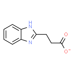 ChemSpider 2D Image | 3-(1H-Benzimidazol-2-yl)propanoate | C10H9N2O2