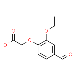 ChemSpider 2D Image | (2-Ethoxy-4-formylphenoxy)acetate | C11H11O5