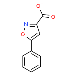 ChemSpider 2D Image | 5-Phenyl-1,2-oxazole-3-carboxylate | C10H6NO3