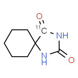 ChemSpider 2D Image | (4-~11~C)-1,3-Diazaspiro[4.5]decane-2,4-dione | C711CH12N2O2
