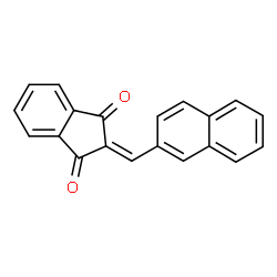 ChemSpider 2D Image | 2-(2-Naphthylmethylene)-1H-indene-1,3(2H)-dione | C20H12O2
