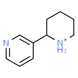 ChemSpider 2D Image | 2-(3-Pyridinyl)piperidinium | C10H15N2