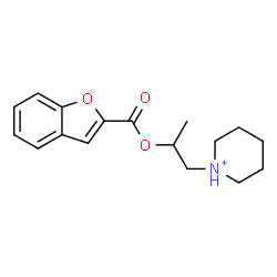 ChemSpider 2D Image | 1-{2-[(1-Benzofuran-2-ylcarbonyl)oxy]propyl}piperidinium | C17H22NO3