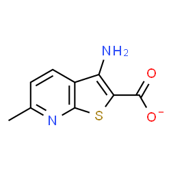 ChemSpider 2D Image | 3-Amino-6-methylthieno[2,3-b]pyridine-2-carboxylate | C9H7N2O2S