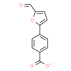 ChemSpider 2D Image | 4-(5-Formyl-2-furyl)benzoate | C12H7O4