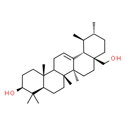 ChemSpider 2D Image | (3beta,9xi)-Urs-12-ene-3,28-diol | C30H50O2