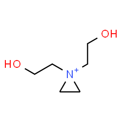 ChemSpider 2D Image | 1,1-Bis(2-hydroxyethyl)aziridinium | C6H14NO2