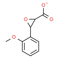 ChemSpider 2D Image | 3-(2-Methoxyphenyl)-2-oxiranecarboxylate | C10H9O4
