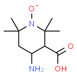 ChemSpider 2D Image | 4-Amino-3-carboxy-2,2,6,6-tetramethyl-1-piperidinolate | C10H19N2O3