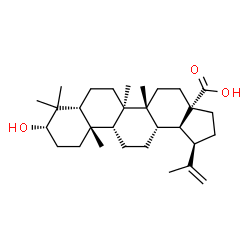 ChemSpider 2D Image | (3beta,10alpha,13alpha,18beta)-3-Hydroxylup-20(29)-en-28-oic acid | C30H48O3