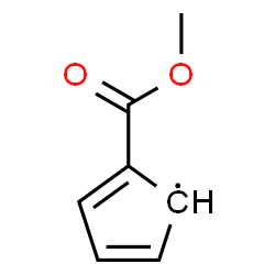 ChemSpider 2D Image | 2-(Methoxycarbonyl)-2,4-cyclopentadien-1-yl | C7H7O2