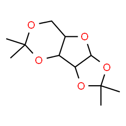 ChemSpider 2D Image | 2,2,5,5-Tetramethyltetrahydro-3bH-[1,3]dioxolo[4,5]furo[3,2-d][1,3]dioxine | C11H18O5