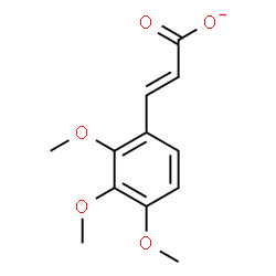 ChemSpider 2D Image | (2E)-3-(2,3,4-Trimethoxyphenyl)acrylate | C12H13O5