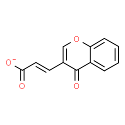 ChemSpider 2D Image | (2E)-3-(4-Oxo-4H-chromen-3-yl)acrylate | C12H7O4
