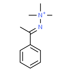 ChemSpider 2D Image | (2E)-1,1,1-Trimethyl-2-(1-phenylethylidene)hydrazinium | C11H17N2