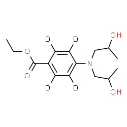 ChemSpider 2D Image | Ethyl 4-[bis(2-hydroxypropyl)amino](~2~H_4_)benzoate | C15H19D4NO4