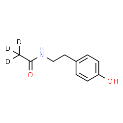 ChemSpider 2D Image | N-[2-(4-Hydroxyphenyl)ethyl](~2~H_3_)acetamide | C10H10D3NO2