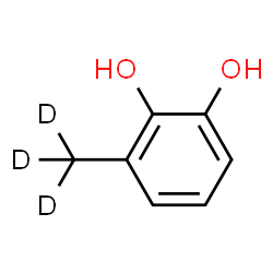 ChemSpider 2D Image | 3-(~2~H_3_)Methyl-1,2-benzenediol | C7H5D3O2