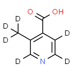 ChemSpider 2D Image | 3-(~2~H_3_)Methyl-4-(~2~H_3_)pyridinecarboxylic acid | C7HD6NO2