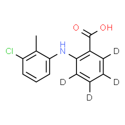 ChemSpider 2D Image | Tolfenamic Acid-d4 | C14H8D4ClNO2