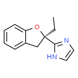 ChemSpider 2D Image | 2-[(2R)-2-Ethyl-2,3-dihydro-1-benzofuran-2-yl]-1H-imidazole | C13H14N2O