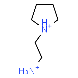 ChemSpider 2D Image | 1-(2-Ammonioethyl)pyrrolidinium | C6H16N2