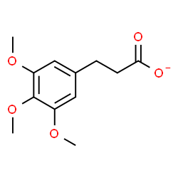 ChemSpider 2D Image | 3-(3,4,5-Trimethoxyphenyl)propanoate | C12H15O5