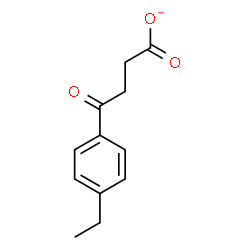 ChemSpider 2D Image | 4-(4-Ethylphenyl)-4-oxobutanoate | C12H13O3
