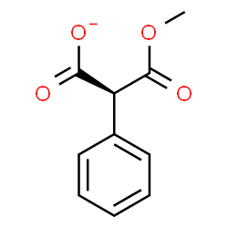 ChemSpider 2D Image | (2S)-3-Methoxy-3-oxo-2-phenylpropanoate | C10H9O4