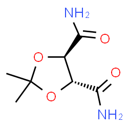 ChemSpider 2D Image | (4R,5R)-2,2-Dimethyl-1,3-dioxolane-4,5-dicarboxamide | C7H12N2O4