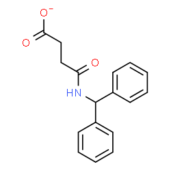 ChemSpider 2D Image | 4-[(Diphenylmethyl)amino]-4-oxobutanoate | C17H16NO3