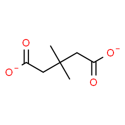 ChemSpider 2D Image | 3,3-dimethylglutarate | C7H10O4