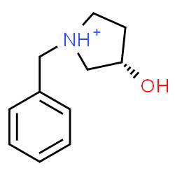 ChemSpider 2D Image | (3S)-1-Benzyl-3-hydroxypyrrolidinium | C11H16NO