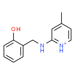 ChemSpider 2D Image | 2-[(2-Hydroxybenzyl)amino]-4-methylpyridinium | C13H15N2O