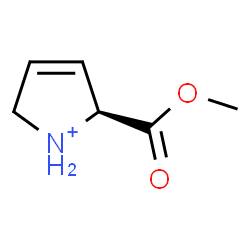 ChemSpider 2D Image | (2S)-2-(Methoxycarbonyl)-2,5-dihydro-1H-pyrrolium | C6H10NO2