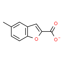 ChemSpider 2D Image | 5-Methyl-1-benzofuran-2-carboxylate | C10H7O3