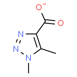 ChemSpider 2D Image | 1,5-Dimethyl-1H-1,2,3-triazole-4-carboxylate | C5H6N3O2