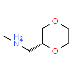 ChemSpider 2D Image | (2R)-1,4-Dioxan-2-yl-N-methylmethanaminium | C6H14NO2