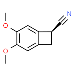 ChemSpider 2D Image | (7S)-3,4-Dimethoxybicyclo[4.2.0]octa-1,3,5-triene-7-carbonitrile | C11H11NO2