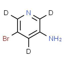 ChemSpider 2D Image | 5-Bromo-3-(~2~H_3_)pyridinamine | C5H2D3BrN2