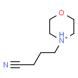 ChemSpider 2D Image | 4-(3-Cyanopropyl)morpholin-4-ium | C8H15N2O